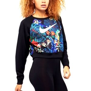 Nike Woman's Sportswear Crew Pk Aop Hyper Femme Size Xl